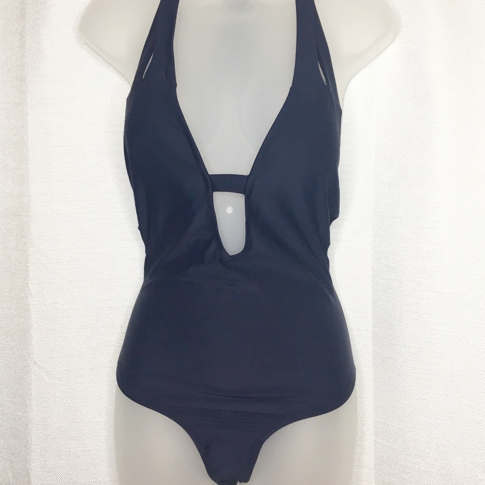 NWT Cupshe One Piece Royal Blue Swimsuit Sz M